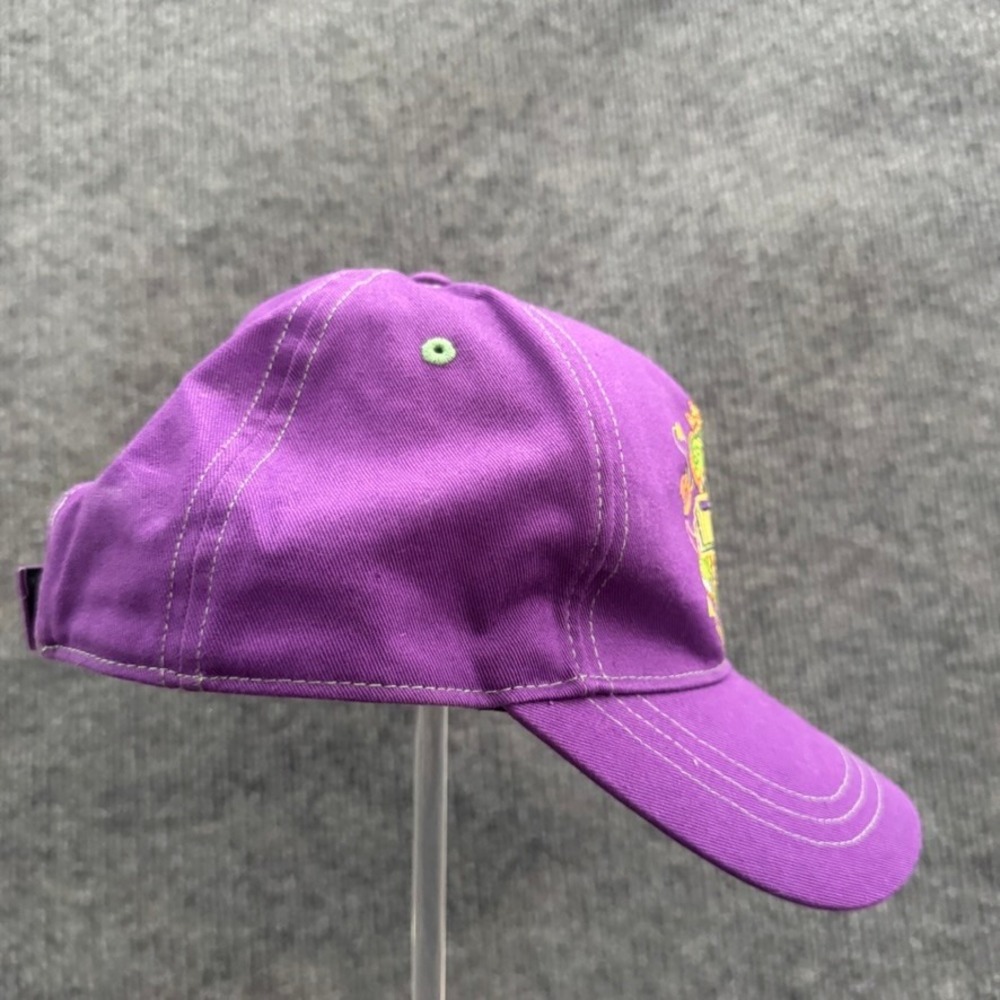 Universal Studios Florida Mardi Gras Alligator Purple Cotton Adjustable Hat Cap - Picture 5 of 8